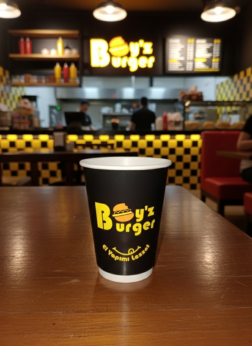 Marka Baskılı Karton Bardaklar